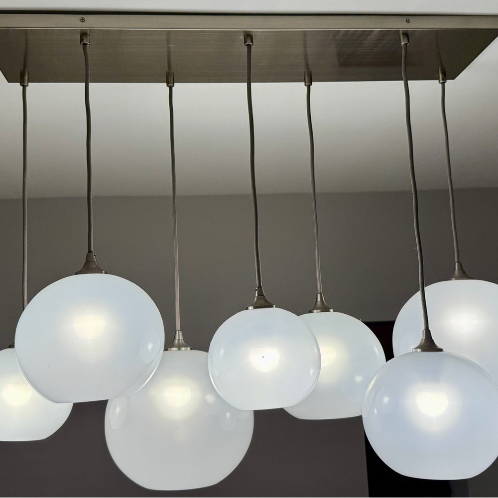 West Elm Contemporary Ceiling Light with White Spheres